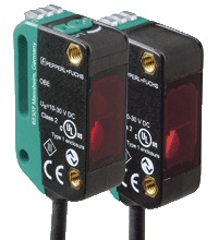 Pepperl&plus;Fuchs Photoelectric Sensor; Opposed - Receiver; 44.5mm Rectangular; 15m Range; 10-30VDC; NPN/PNP Configurable (x2); LO/DO Configurable; 2m Potted Cable